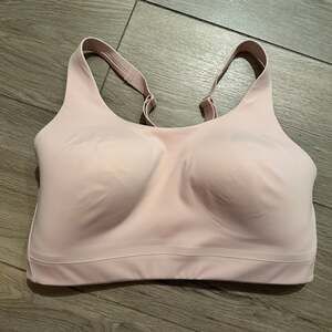Athleta Advance Bra Women's 34DD Blush Pink Nylon Adjustable Crossback Strap
